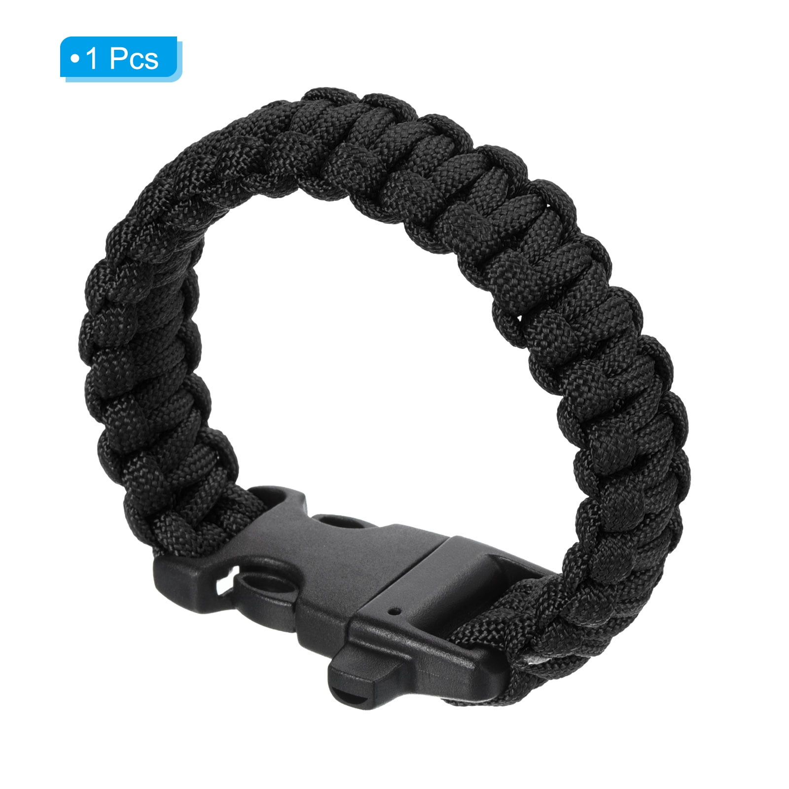 Black Paracord Rescue Paracord Survival Bracelet With 550 Rope And Tight  Braided Buckle For Tent Escape From Yiwujiahuajewelry, $0.72