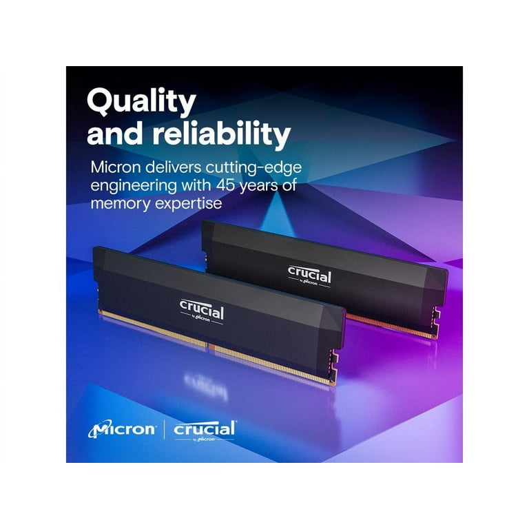 crucial - Crucial CP2K16G64C38U5B 16GB×2 Crucial Pro DDR5-6400 CL38 32GB Kit (16GBx2) UDIMM: OC