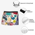 thumbnail image 3 of Yiaed London Symbols Print Men's Soft Cotton Boxer Shorts Breathable Boxers Underwear Moisture-Wicking Underwear Stretch Boxer Briefs for Man-Large, 3 of 5