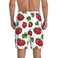 thumbnail image 5 of Cauagu Hand Drawn Strawberry Print Pajama Bottoms for Men Sleep Pajama Shorts Elastic Waistband Sleep Pajama Short Men's PJ Shorts -XX-Large, 5 of 6