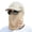 Khaki, variant on Unisex Sun Protective Face Cover, UV Sun Protection Mask with Foldable Hat, Ice Silk Veil for Summer Outdoor Hiking Gardening