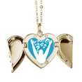 thumbnail image 1 of Un abrazo. Collar colgante en forma de melocotón con alas Unbranded M, 1 of 3