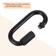 thumbnail image 4 of Unique Bargains 6mm Oval Shape Quick Link Screw Lock Chain Connector Black 6 Pack, 4 of 5