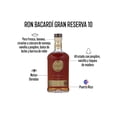 thumbnail image 4 of Ron Bacardí 10 Años Gran Reserva 750 ml Bacardí, 4 of 4