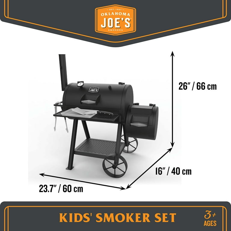 Oklahoma Joe's Kids Pretend Play Smoker with Realistic Steam and Accessories