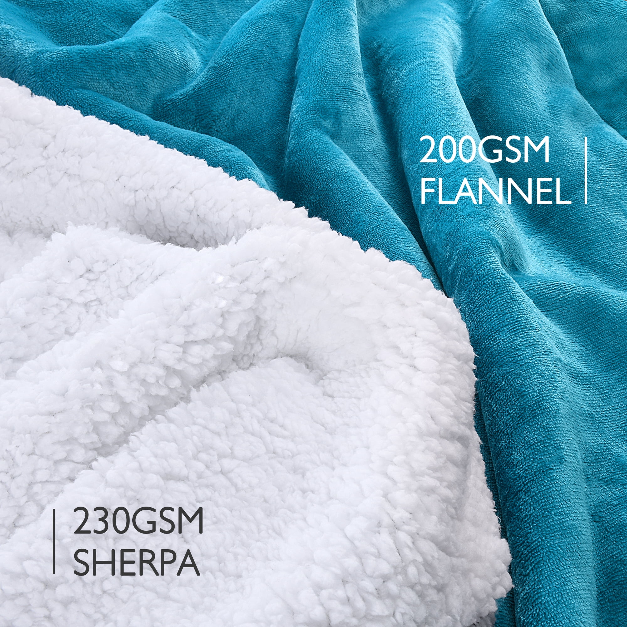 Catalonia Oversized Hoodie Blanket Sweatshirt, Comfortable Sherpa Lounging Pullover for Adults, Gifts for Women, Aqua Green