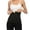 Black, variant on Wacanda Seamless Shaperwear Waist Trainer Women Breathable Body Shaper Slimming Tummy Control Waist Cincher