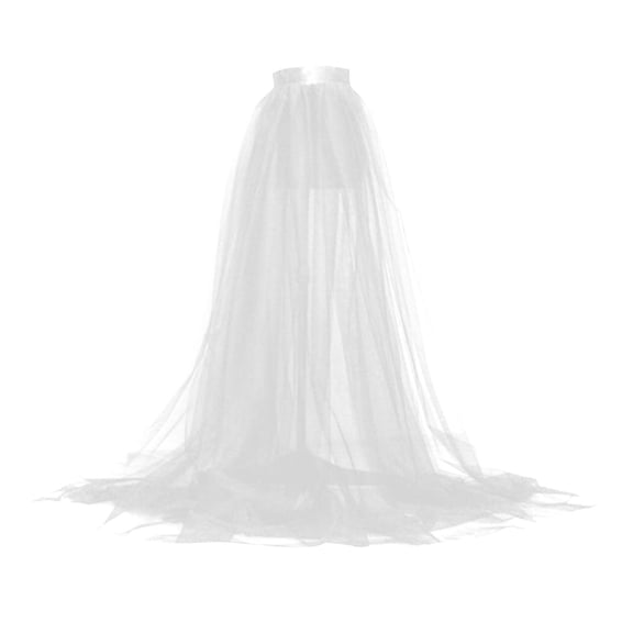 yillto High Waist Skirts for Women's Flowy Long Mesh Skirt Ladies A Line Layered Summer Dresses