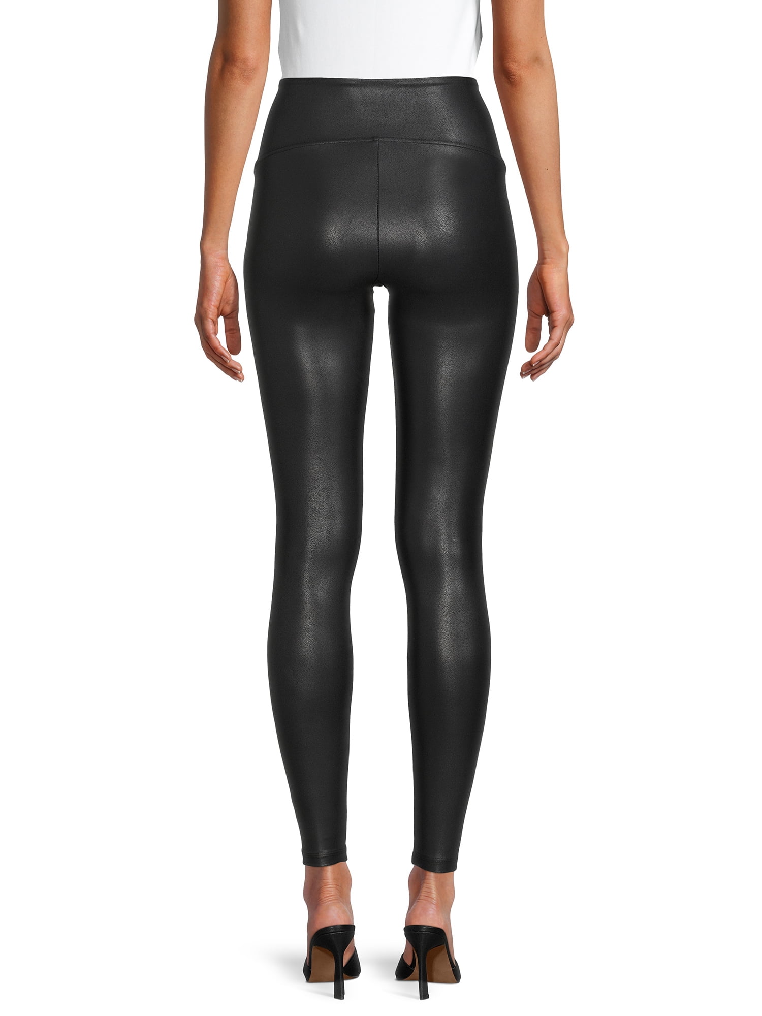 HONEYLOVE NEW FAUX LEATHER LEGGINGS VS SPANX.Let's compare for a REAL  WOMAN 