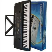 Directly Cheap Keyboard 61-Key Full-Size Student Electronic Digital Piano with Notes Holder and AC Adapter, Black
