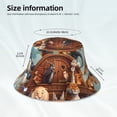 thumbnail image 3 of Fotbe Animal Filled Noahs Ark Sombrero Tipo Pescador con Estampado – Sombrero de Sol de Algodón de Moda para Playa, Golf, Pesca, 3 of 6