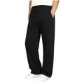 thumbnail image 2 of LJEFF Boys Wide Leg Sweatpants, Casual Baggy Elastic Waist Kids Workout Pants Black Size 5, 2 of 6