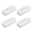 thumbnail image 4 of Uxcell AC 250V 6A On-Off Inline Cord Switch White for Desk Lamp 4 Pack, 4 of 5