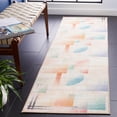 thumbnail image 2 of SAFAVIEH Paint Brush Dayna Abstract Runner Rug, Pink/Blue, 2'2" x 8', 2 of 9
