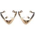 thumbnail image 3 of 1 Pair Metal Toe Caps Creative Protective Heel Decoration Shoes Supplies, 3 of 9
