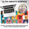 thumbnail image 4 of Large Extended Mouse Pad 35.4 x 15.7 Inch, Cute Dogs Gaming Desk Mat with Non-Slip Rubber Base, Stitched Edges, 4 of 7