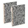 thumbnail image 2 of Haosy Black White Zebra Stripe Notebooks 1-subject Journal 60 Sheets A5 College Ruled Paper Detachable Ring 8.3"x5.7", 2 of 8