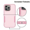 thumbnail image 5 of for iPhone 15,15 Pro,15 Plus,15 Pro Max Case,Heavy Duty Shockproof Dual Layer Rugged Full-Body Protective Phone Cover,2 in 1 Silicone Rubber Phone Case for iPhone 15 Plus 6.7" - Pink 2023, 5 of 6
