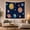 Watercolor Planets, variant on Crescent Moon and Planets in Cosmic Pastel Clouds, Dreamy Watercolor for Astronomy Fans, Celestial Home Decor, Birthday Gift, Tapestry Wall Hanging for Bedroom and Living Room