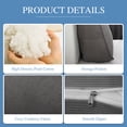 thumbnail image 4 of Lovote Bed Headboard Wedge Pillow with Neck Roll Pillow Ultimate Back Support and Comfort, 39"x20",Gray, 4 of 7