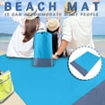 thumbnail image 4 of Ywbawe Large Beach Blanket for Outdoor Picnic, Waterproof Sand Proof Beach Mat, Portable Picnic Rug for Camping, Travel Mat for Outdoors, Oversized Sand Resistant Beach Mat, 79 x 55 Inch, 4 of 10