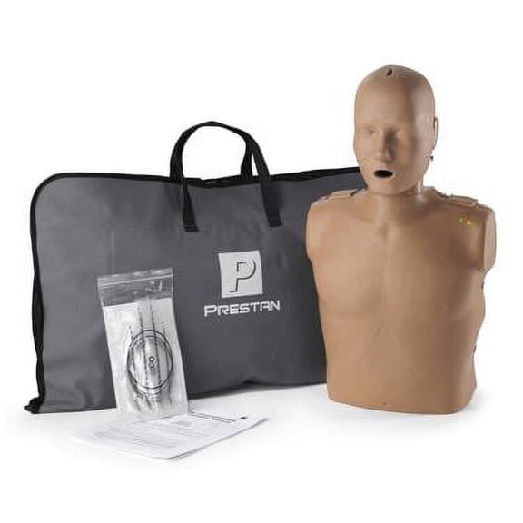 Prestan CPR Training Dark Skin Tone Adult Training Manikin with CPR Training Monitor