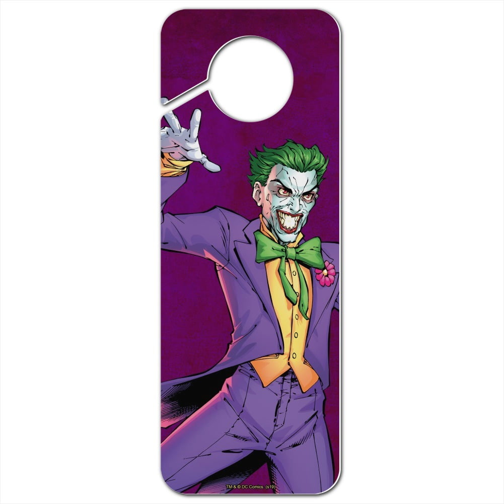Batman Joker Character Plastic Door Knob Hanger Sign Walmart Com Walmart Com
