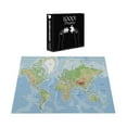 thumbnail image 5 of Ambesonne World Map Jigsaw Puzzle, Topographic, Heirloom-Quality Fun Activity for Family Durable Cardboard, 1000 pcs, Multicolor, 5 of 5