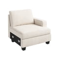 thumbnail image 5 of HONBAY Right Arm of Modular Sectional Corduroy Sofas, Beige, 5 of 5