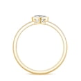 thumbnail image 3 of Lab Grown Diamond Heart Engagement Ring with Side Stones - Half Carat - EF-VS Quality, 10K Yellow Gold, US 6.50, 3 of 9