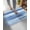 Navy, Azure, White, variant on Luxury Plush Bathroom Rugs Mat, Light Blue Grey Soft Shaggy Bath Carpet, Abstract Art Oil Painting Blue Ombre Non-Slip Floor Mat for Kitchen, Bedroom, 16"x24"