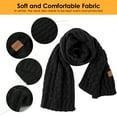 thumbnail image 3 of REDESS Women's Knit Winter Scarf, Warm Long Chunky Scarf, Dark Gray, 3 of 7