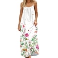 thumbnail image 2 of Elvqul Maxi Dress for Women Scoop Neck Summer Dresses Flowy Holiday Pullover Floral Womens Sleeveless Dresses Tunic, Sizes S-5X, 2 of 9
