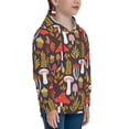thumbnail image 3 of Lsque Mushrooms And Leaves Patten Youth Hoodie Sweatshirt Pullover with Kangaroo Pocket Boys and Girls Hoodie Warm Hoodie for Kids-Medium, 3 of 6