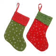 thumbnail image 1 of Mini calcetines de Navidad, calcetines de Navidad con estampado de copos de nieve para árbol de Navidad, hogar, decoración de jardín Adepaton CPB-SSW19-3, 1 of 5