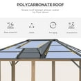 thumbnail image 5 of Outsunny 10’ x 12’ Hardtop Gazebo, Aluminum Frame with Netting, 5 of 9