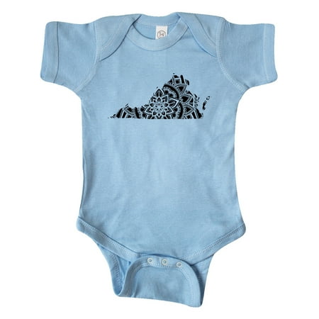 

Inktastic Virginia Silhouette Mandala Gift Baby Boy or Baby Girl Bodysuit