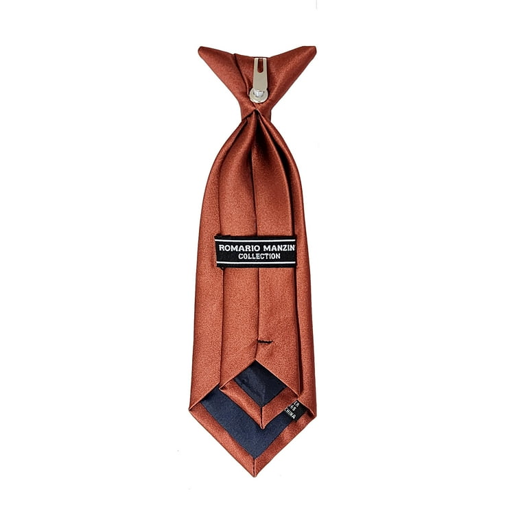 Cinnamon Solid Twill Kids Necktie Cinnamon Solid Twill Kids Necktie