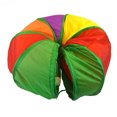 thumbnail image 4 of BeesClover Cat Tunnel With Playing Ball J Shaped Rainbow Color Small Animal Activity Tunnels Collapsible Rabbit Interactive Supplies Tunnels Indoor Cats Tunnel Toy For Kittens Puppies Rabbits, 4 of 8
