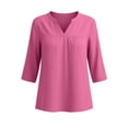 thumbnail image 5 of Blczomt Pink Tops for Women Trendy Short Sleeve 2026 Shirt Summer Casual Women's T-Shirts,XL, 5 of 5