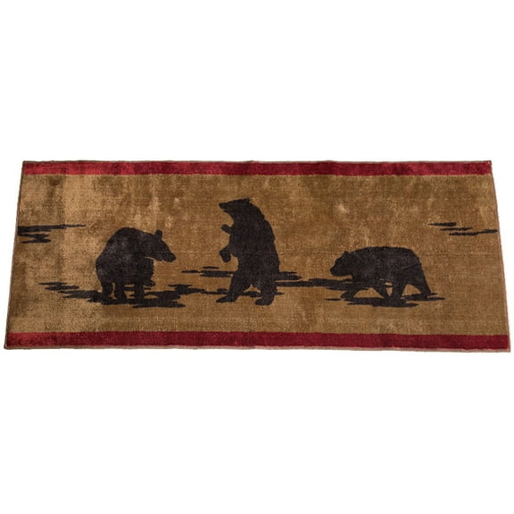 Bear Print Rug , 24"X60"
