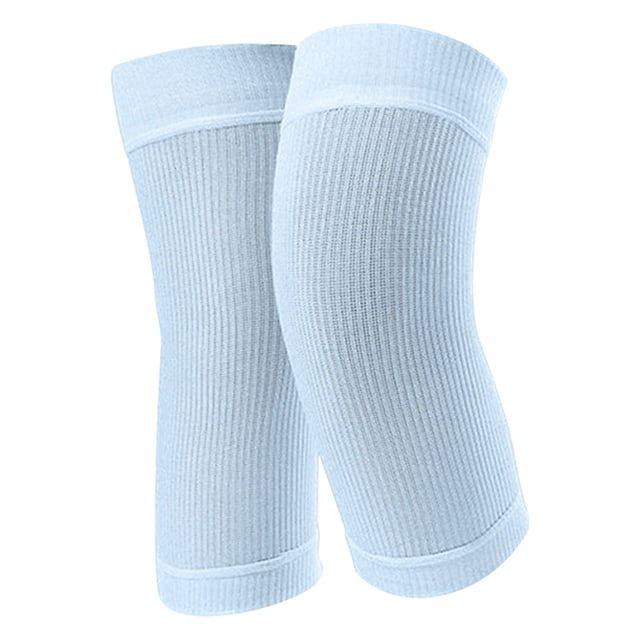 Btomtd NonSlip Synthetic Silk Knee Protectors Warmth At Home Protection For Cold Legs Knee Protection Knitting Breathable Yoga Knee Pads, Blue