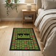 thumbnail image 3 of ODIKA 2'x3' Washable Accent Rug Pet Friendly, Bedside Mat Personalized Music Record Featuring Retro Motifs Movie Theater for Bedroom, Nursery, RV, 3 of 7
