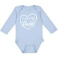 thumbnail image 3 of Inktastic I Love My Daddy in White Chalk Heart Boys or Girls Long Sleeve Baby Bodysuit, 3 of 5