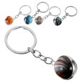 thumbnail image 4 of 5pcs Creative Planet Pendant Keychain Time Starry Sky Hanging Key Rings Bag Hanging Pendant Ornament for Boys Girls Mixed Pattern, 4 of 4
