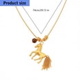 thumbnail image 3 of Elegant Chain Necklace Showcasing Horse Design and Tassels Accents Sturdy Alloy Sweater Chain for Various Occasions, 3 of 9
