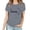 Gray, variant on Women Tees Under $10, Valentine'S Day Tops for Women's Love Love Print T-Shirt Round Neck Short Sleeve Blouses Shirts