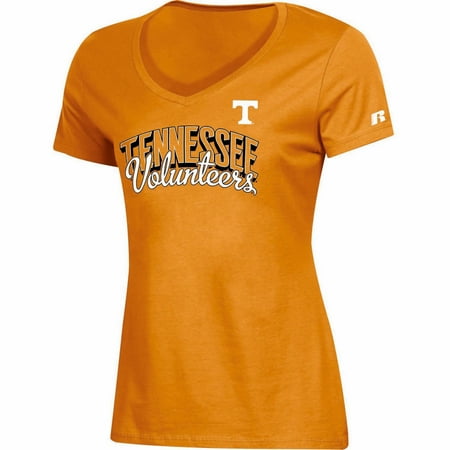Tennessee Volunteers Orange University - Women's Russell Tennessee Orange Tennessee Volunteers Arch V-Neck T-Shirt