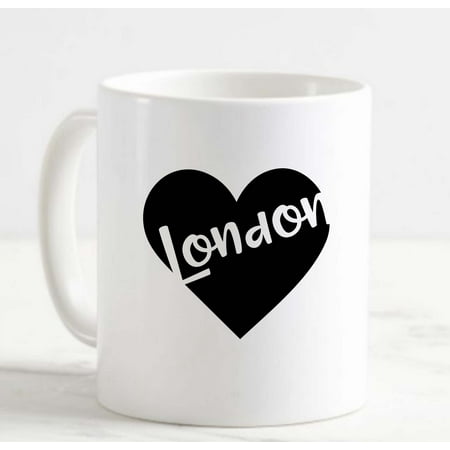 

Coffee Mug Love London Heart Europe Uk Home Travel Location White Cup Funny Gifts for work office him her