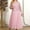 Pink, variant on Women Plus Size Dress Coat Set Plus Size Party Outfit Floral Lace Embroidery Midi Dress Set For Plus Size Women Elegant Party Outfit Set Midi Dresses for Women Summer Casual Mini Dress Knit Sleeveless